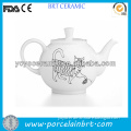 porcelain white wholesale high quality commercial tea pot
